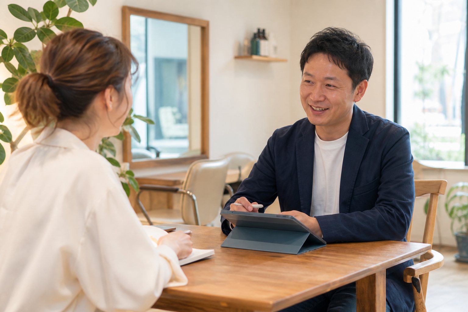 店舗オーナーとの打合せのイメージ